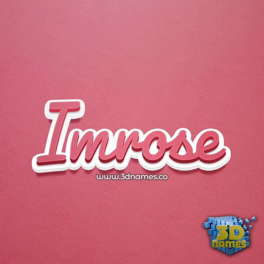 imrose in Red Scribble style - 3D name wallpaper imrose in Red Scribble style - 3D name wallpaper