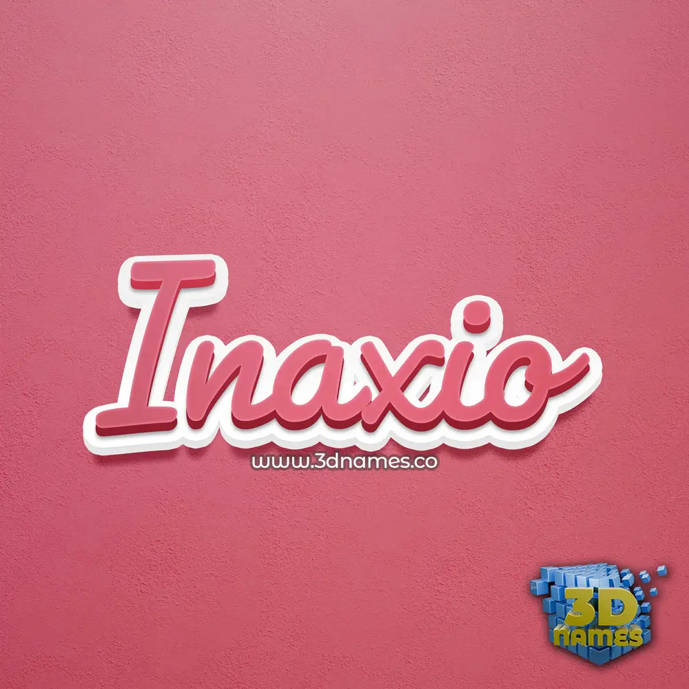 inaxio in Red Scribble style - 3D name wallpaper inaxio in Red Scribble style - 3D name wallpaper