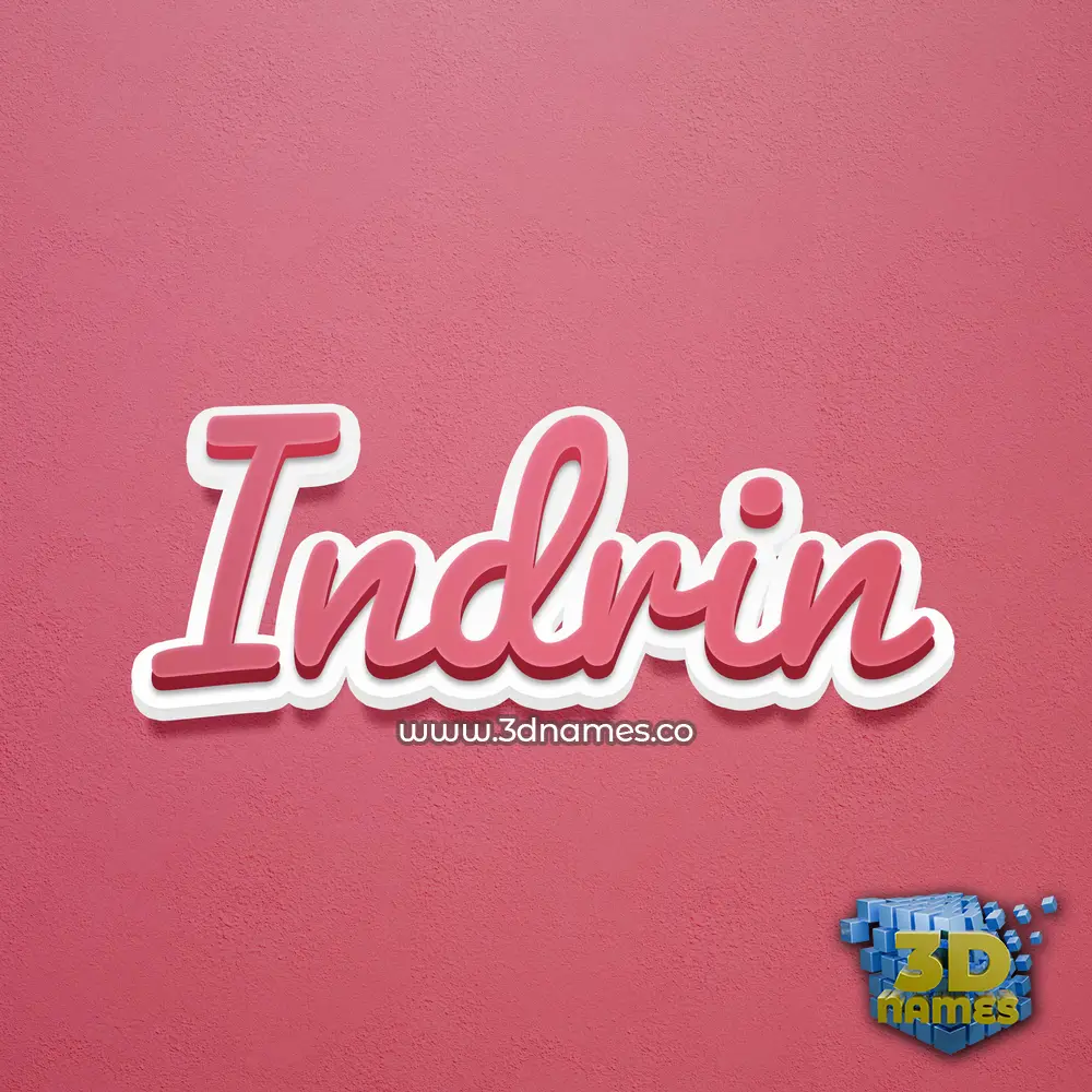 indrin in Red Scribble style - 3D name wallpaper indrin in Red Scribble style - 3D name wallpaper
