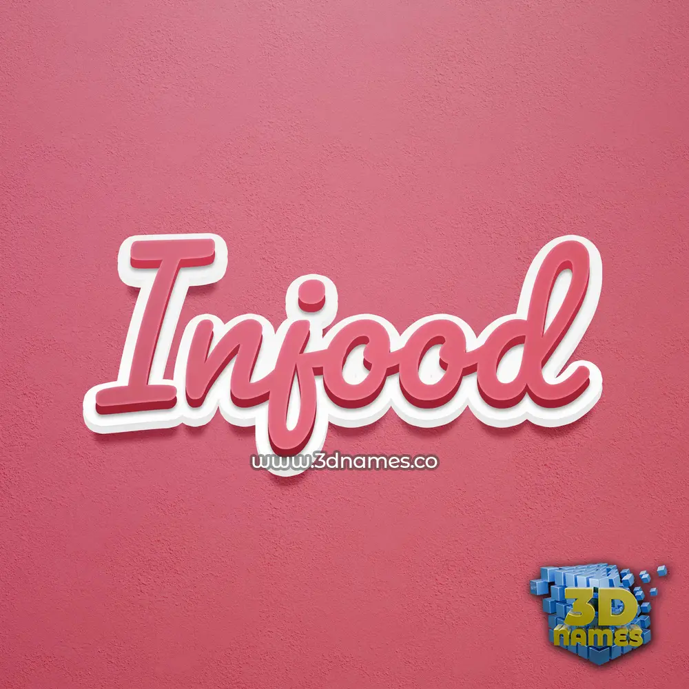 injood in Red Scribble style - 3D name wallpaper