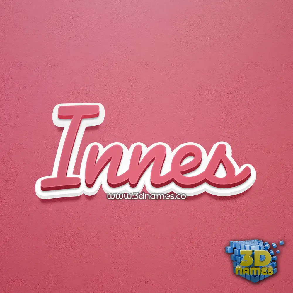 innes in Red Scribble style - 3D name wallpaper innes in Red Scribble style - 3D name wallpaper