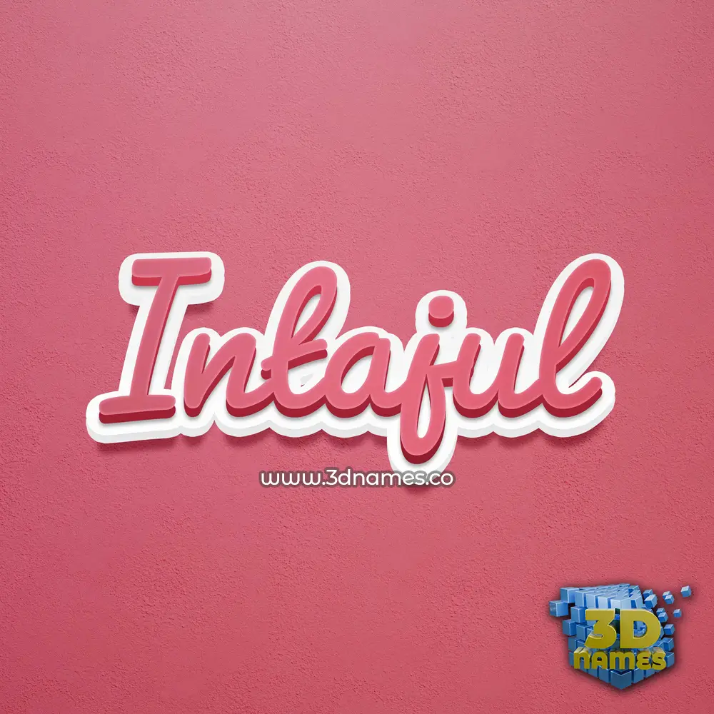 intajul in Red Scribble style - 3D name wallpaper intajul in Red Scribble style - 3D name wallpaper