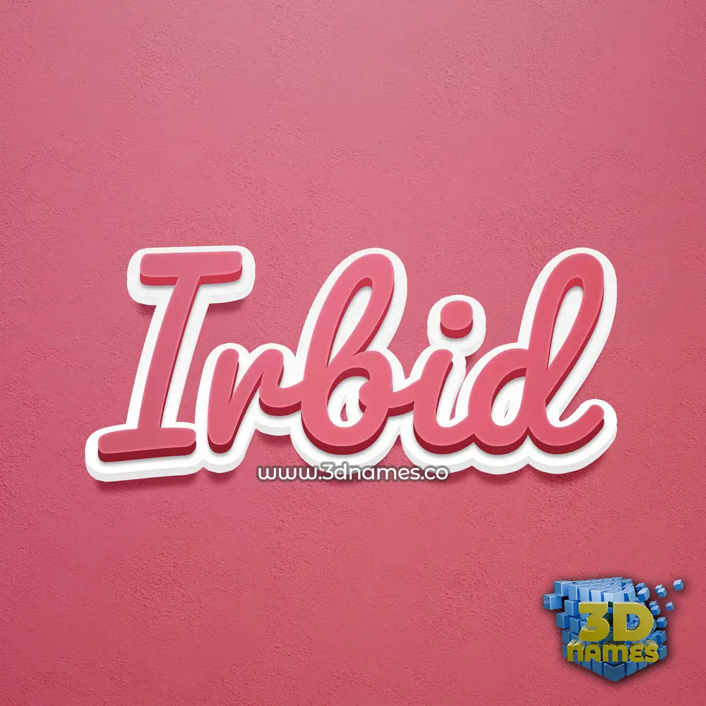 irbid in Red Scribble style - 3D name wallpaper irbid in Red Scribble style - 3D name wallpaper