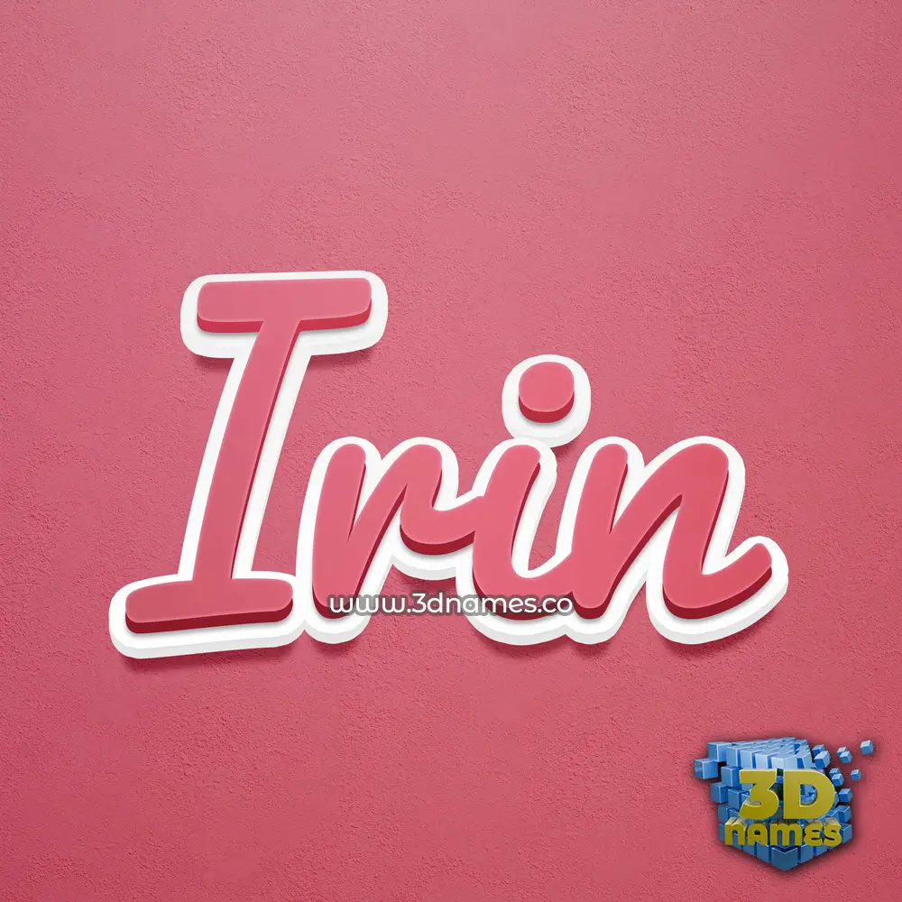 irin in Red Scribble style - 3D name wallpaper irin in Red Scribble style - 3D name wallpaper