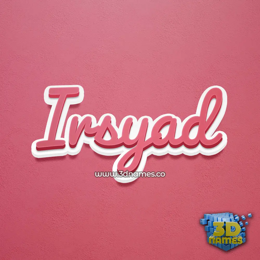 irsyad in Red Scribble style - 3D name wallpaper irsyad in Red Scribble style - 3D name wallpaper