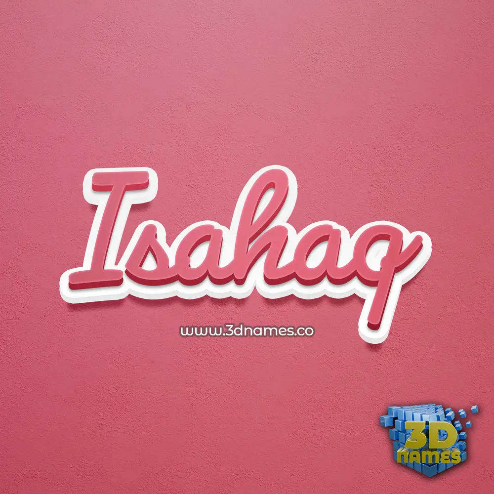 isahaq in Red Scribble style - 3D name wallpaper isahaq in Red Scribble style - 3D name wallpaper