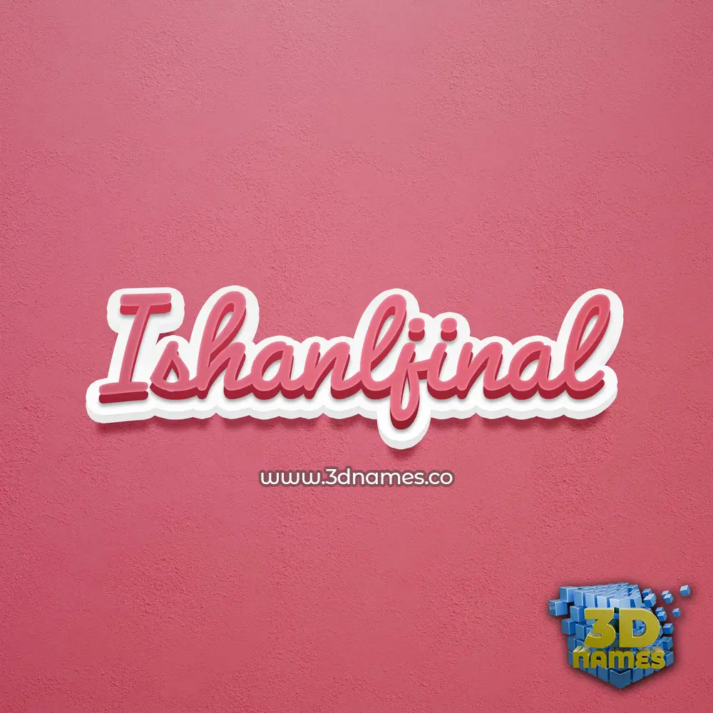 ishanljinal in Red Scribble style - 3D name wallpaper ishanljinal in Red Scribble style - 3D name wallpaper