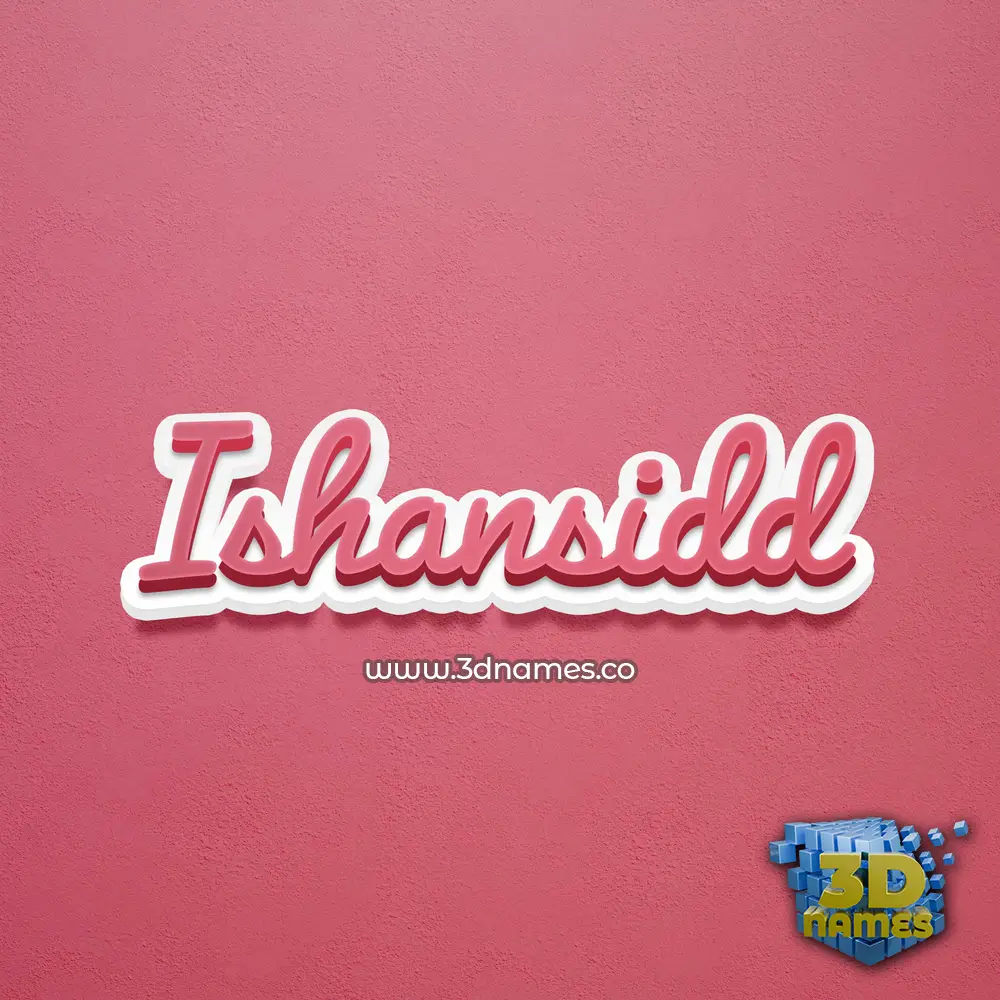 ishansidd in Red Scribble style - 3D name wallpaper ishansidd in Red Scribble style - 3D name wallpaper