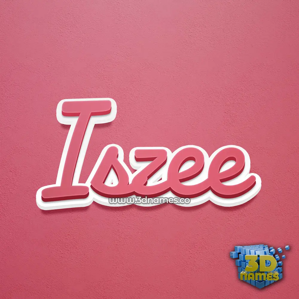 iszee in Red Scribble style - 3D name wallpaper iszee in Red Scribble style - 3D name wallpaper