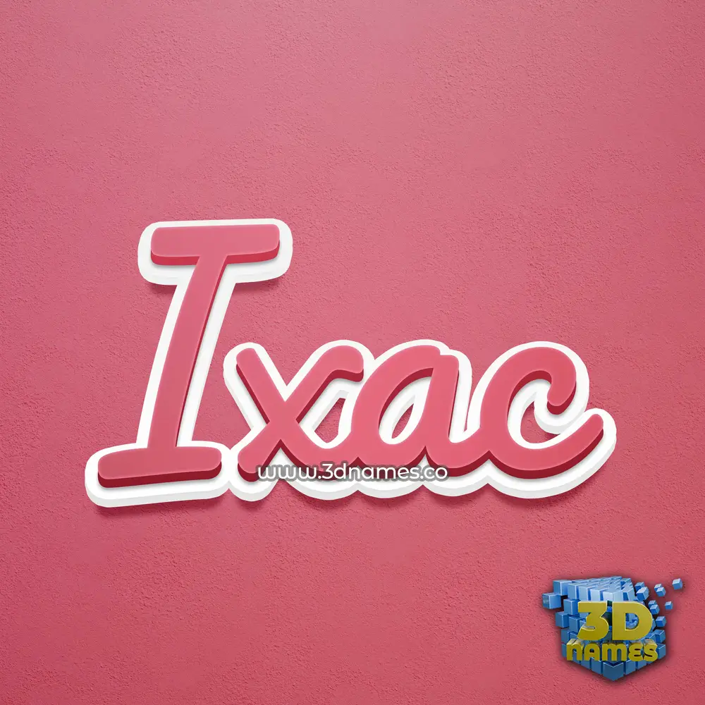ixac in Red Scribble style - 3D name wallpaper ixac in Red Scribble style - 3D name wallpaper