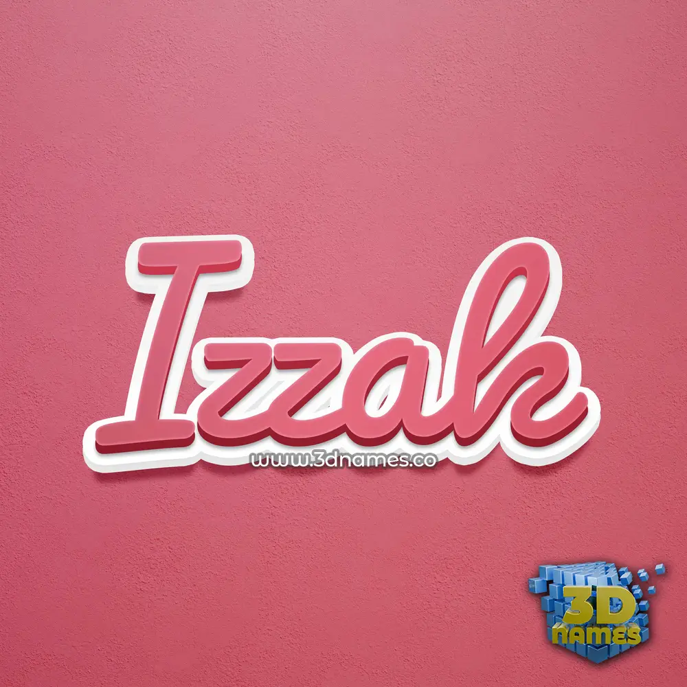 izzak in Red Scribble style - 3D name wallpaper izzak in Red Scribble style - 3D name wallpaper
