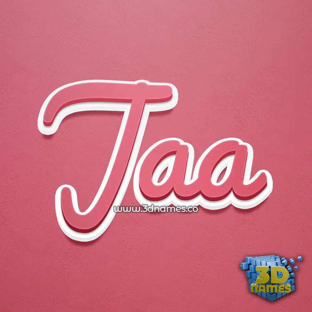 jaa in Red Scribble style - 3D name wallpaper jaa in Red Scribble style - 3D name wallpaper