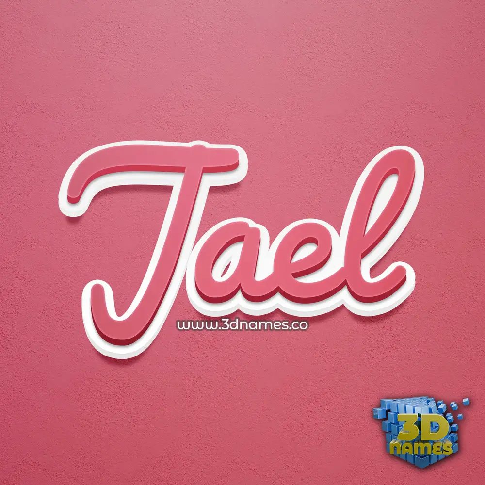 jael in Red Scribble style - 3D name wallpaper jael in Red Scribble style - 3D name wallpaper