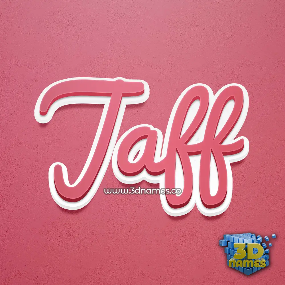jaff in Red Scribble style - 3D name wallpaper jaff in Red Scribble style - 3D name wallpaper
