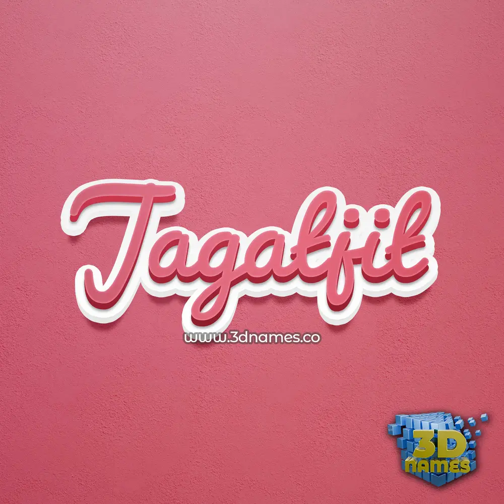 jagatjit in Red Scribble style - 3D name wallpaper