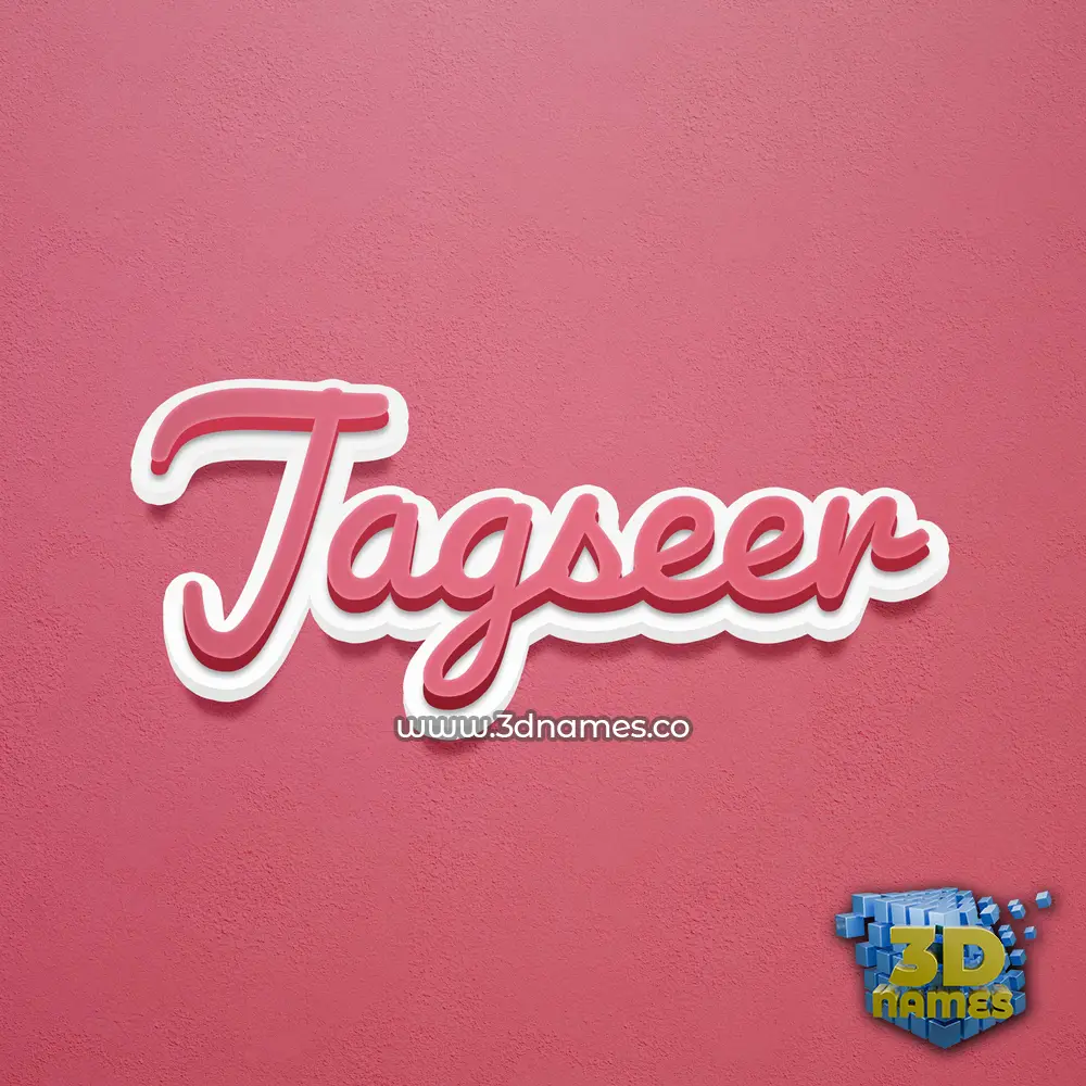 jagseer in Red Scribble style - 3D name wallpaper