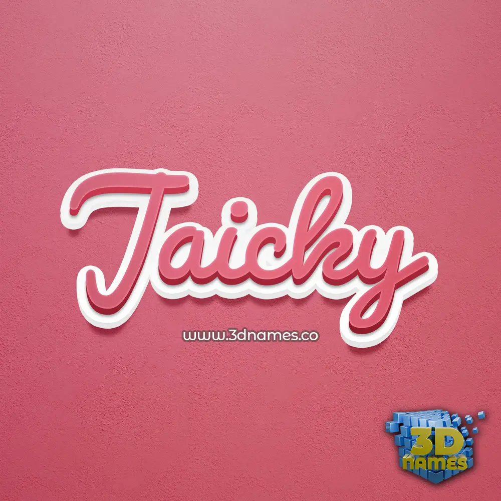 jaicky in Red Scribble style - 3D name wallpaper jaicky in Red Scribble style - 3D name wallpaper