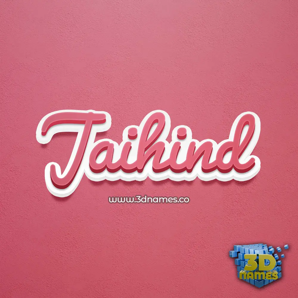 jaihind in Red Scribble style - 3D name wallpaper jaihind in Red Scribble style - 3D name wallpaper