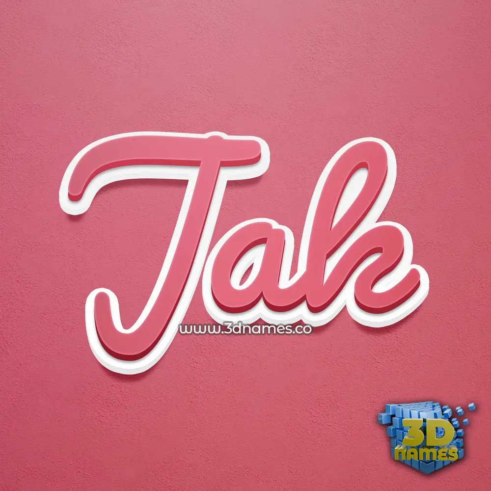 jak in Red Scribble style - 3D name wallpaper jak in Red Scribble style - 3D name wallpaper