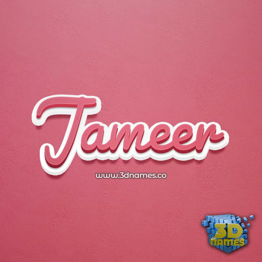 jameer in Red Scribble style - 3D name wallpaper jameer in Red Scribble style - 3D name wallpaper
