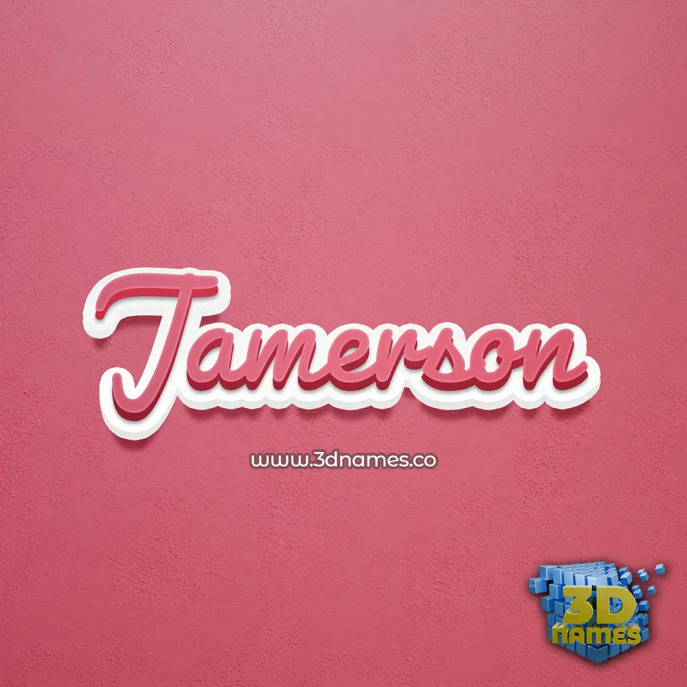 jamerson in Red Scribble style - 3D name wallpaper jamerson in Red Scribble style - 3D name wallpaper