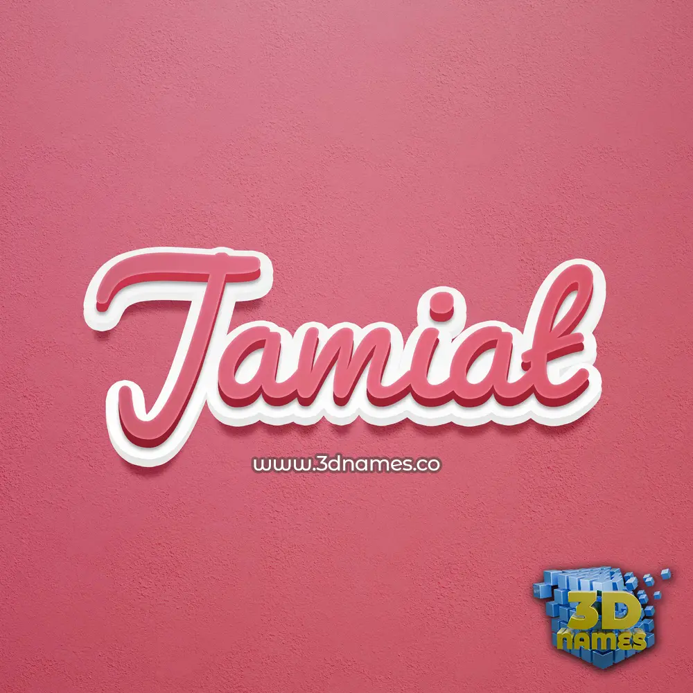 jamiat in Red Scribble style - 3D name wallpaper jamiat in Red Scribble style - 3D name wallpaper