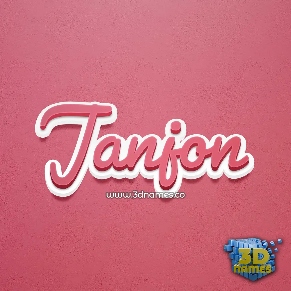janjon in Red Scribble style - 3D name wallpaper janjon in Red Scribble style - 3D name wallpaper