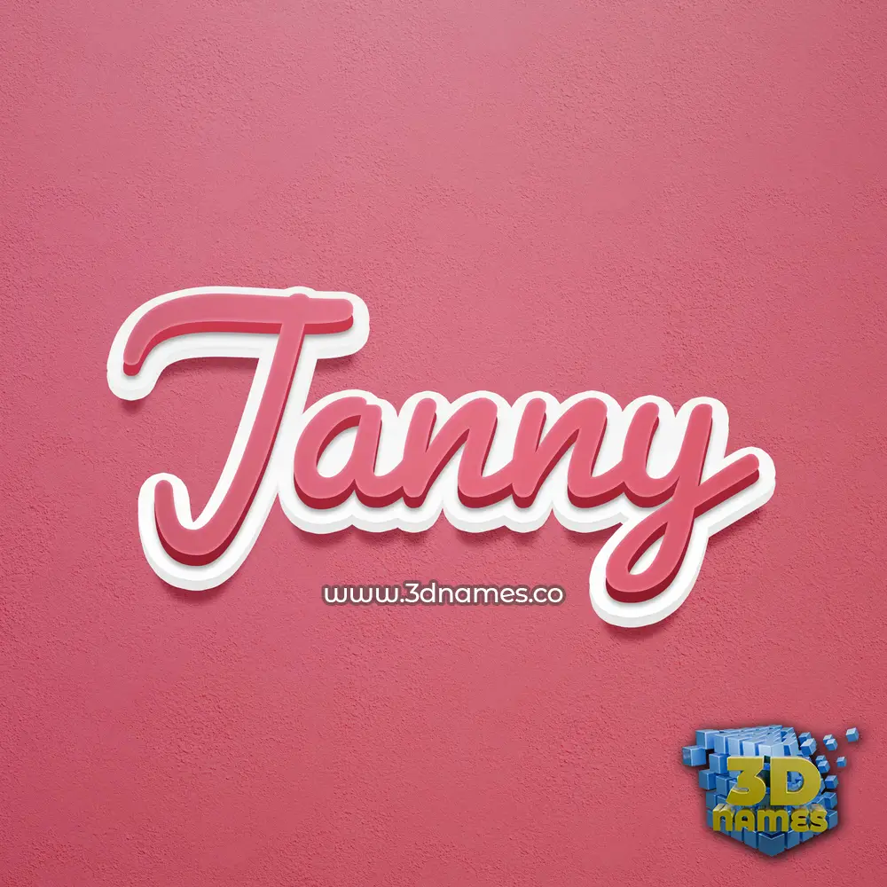 janny in Red Scribble style - 3D name wallpaper janny in Red Scribble style - 3D name wallpaper