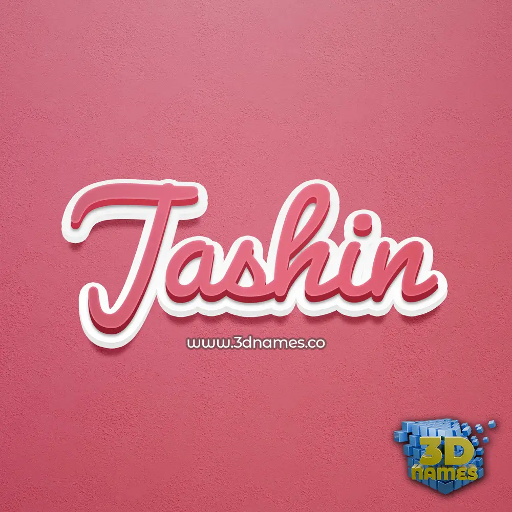 jashin in Red Scribble style - 3D name wallpaper