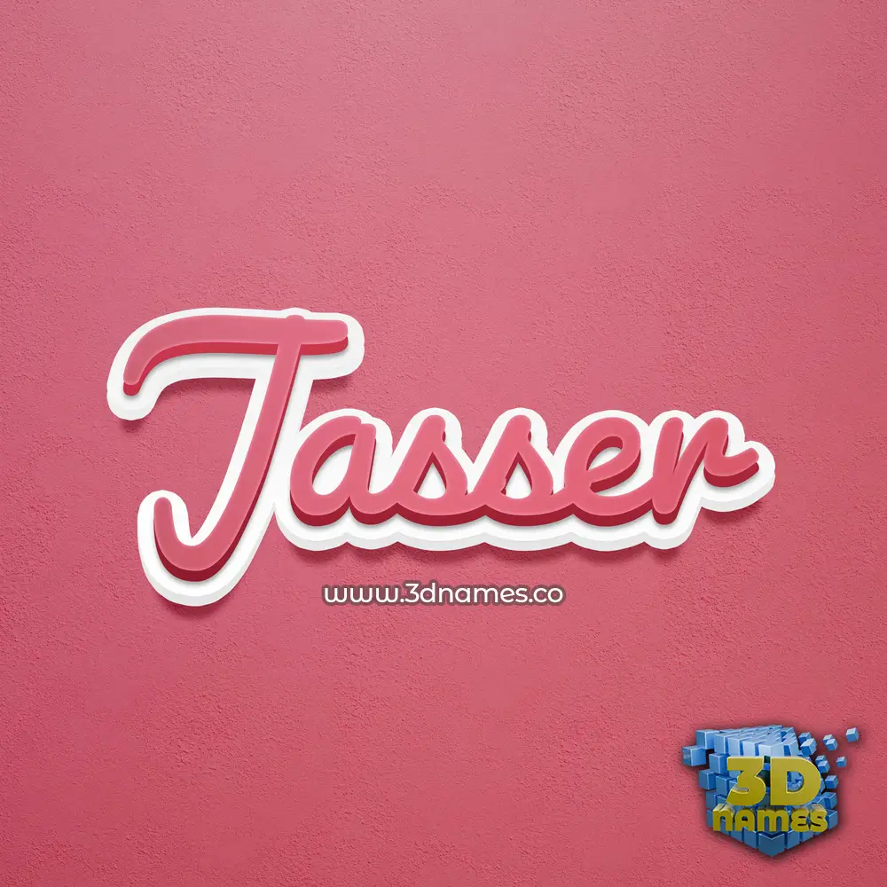 jasser in Red Scribble style - 3D name wallpaper jasser in Red Scribble style - 3D name wallpaper
