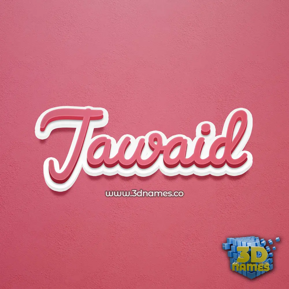 jawaid in Red Scribble style - 3D name wallpaper jawaid in Red Scribble style - 3D name wallpaper