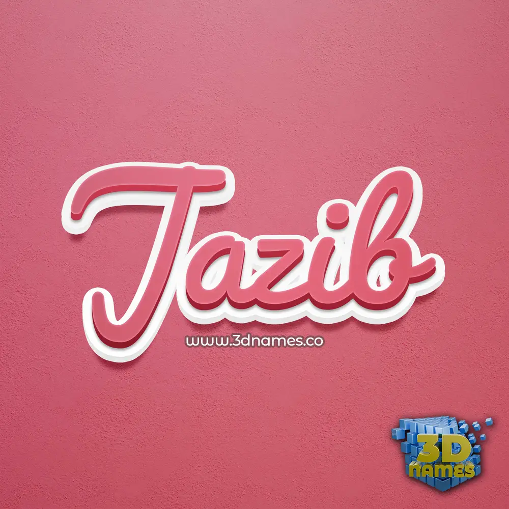 jazib in Red Scribble style - 3D name wallpaper jazib in Red Scribble style - 3D name wallpaper