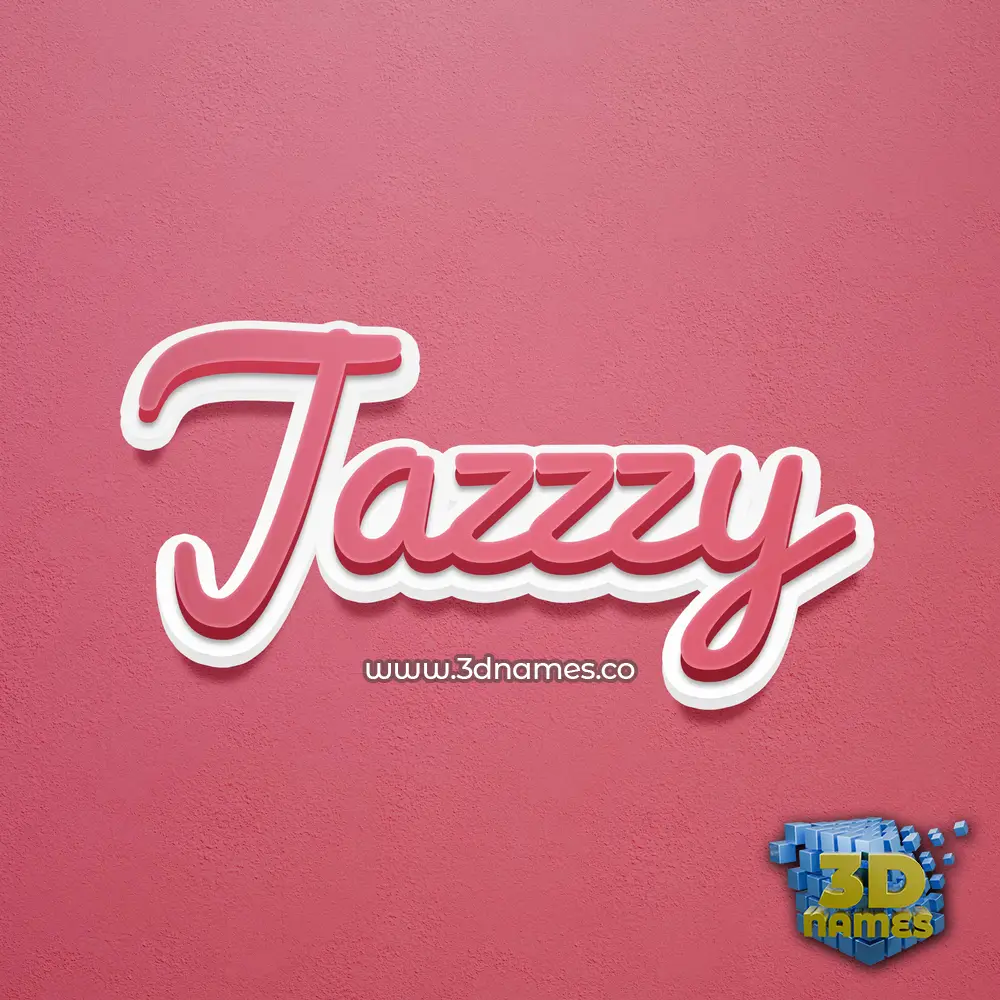 jazzzy in Red Scribble style - 3D name wallpaper jazzzy in Red Scribble style - 3D name wallpaper