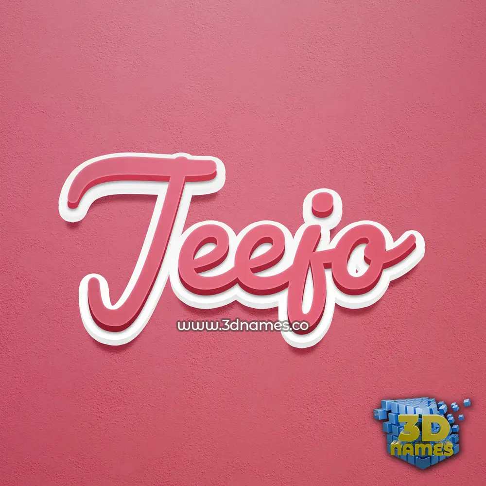 jeejo in Red Scribble style - 3D name wallpaper jeejo in Red Scribble style - 3D name wallpaper