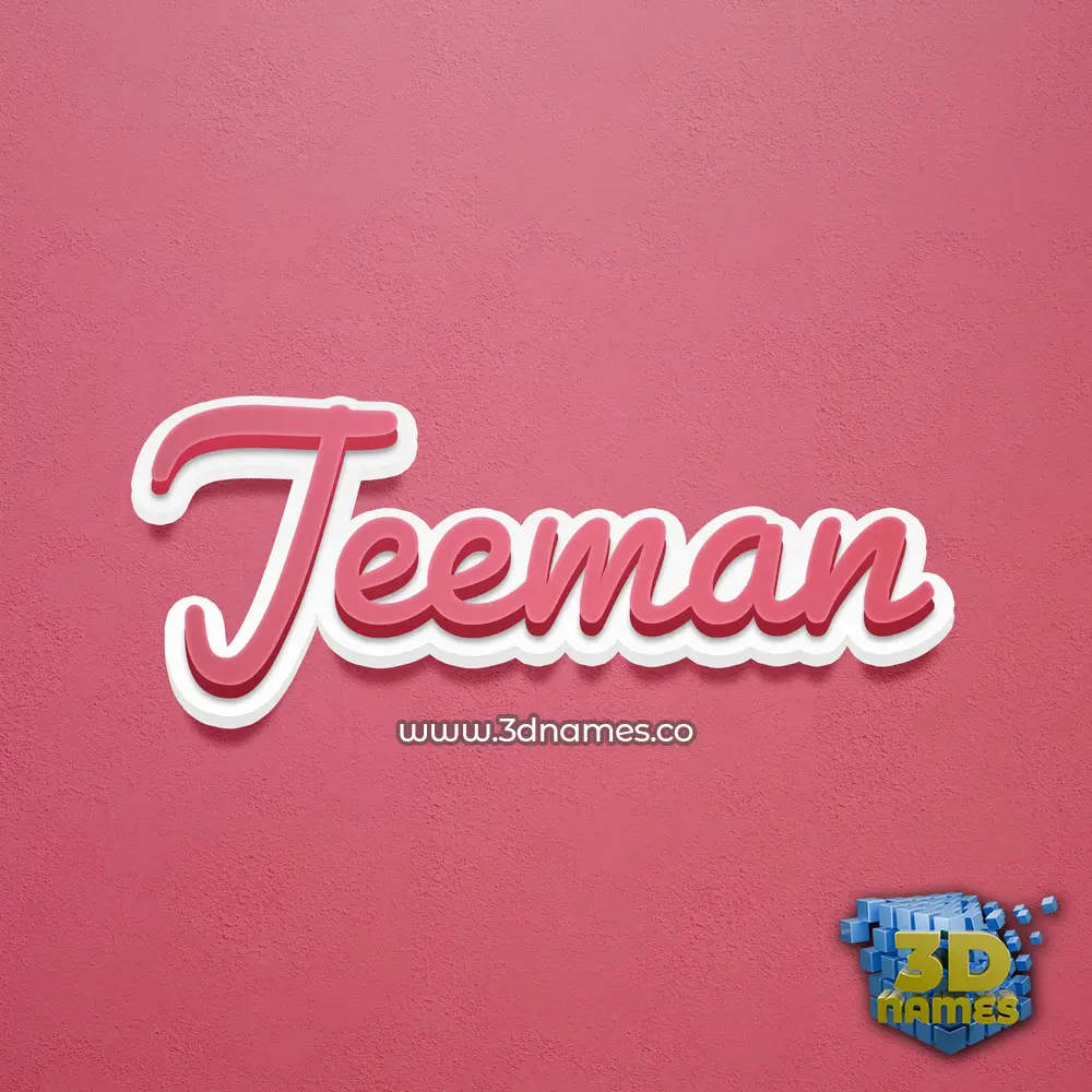 jeeman in Red Scribble style - 3D name wallpaper jeeman in Red Scribble style - 3D name wallpaper