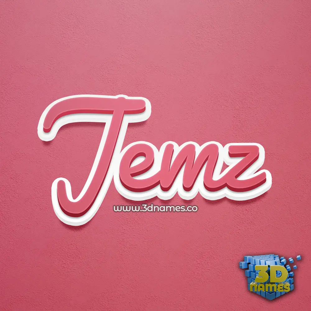 jemz in Red Scribble style - 3D name wallpaper jemz in Red Scribble style - 3D name wallpaper