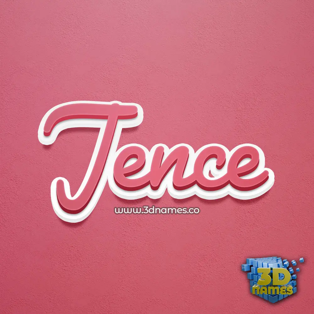 jence in Red Scribble style - 3D name wallpaper jence in Red Scribble style - 3D name wallpaper