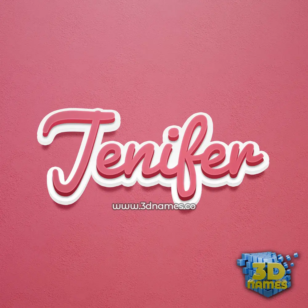 jenifer in Red Scribble style - 3D name wallpaper jenifer in Red Scribble style - 3D name wallpaper