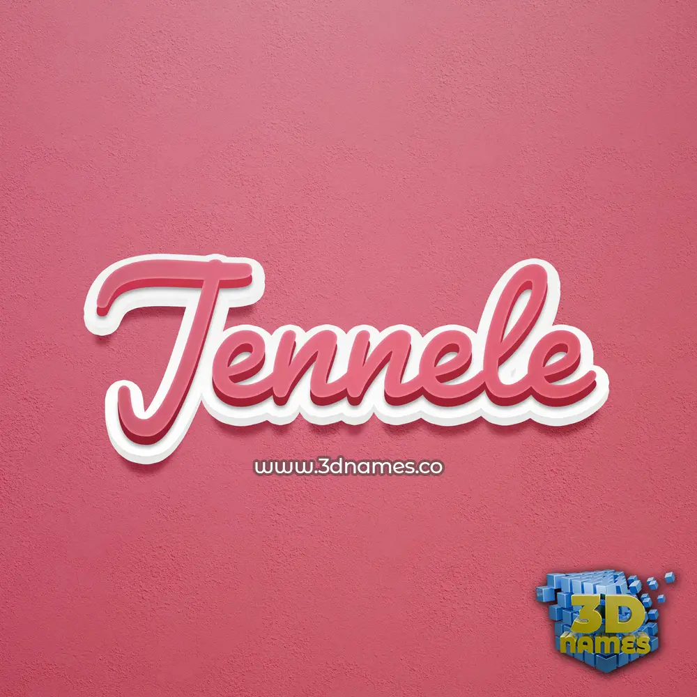 jennele in Red Scribble style - 3D name wallpaper jennele in Red Scribble style - 3D name wallpaper
