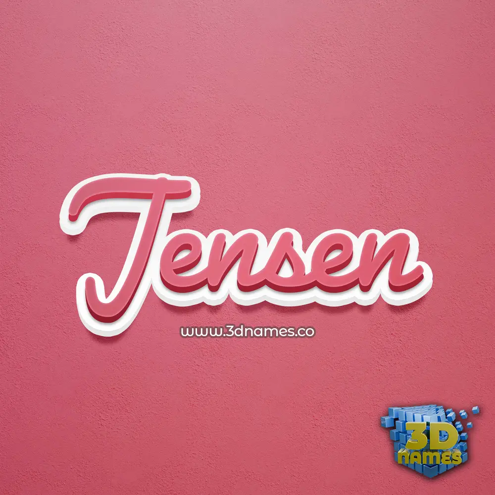 jensen in Red Scribble style - 3D name wallpaper jensen in Red Scribble style - 3D name wallpaper