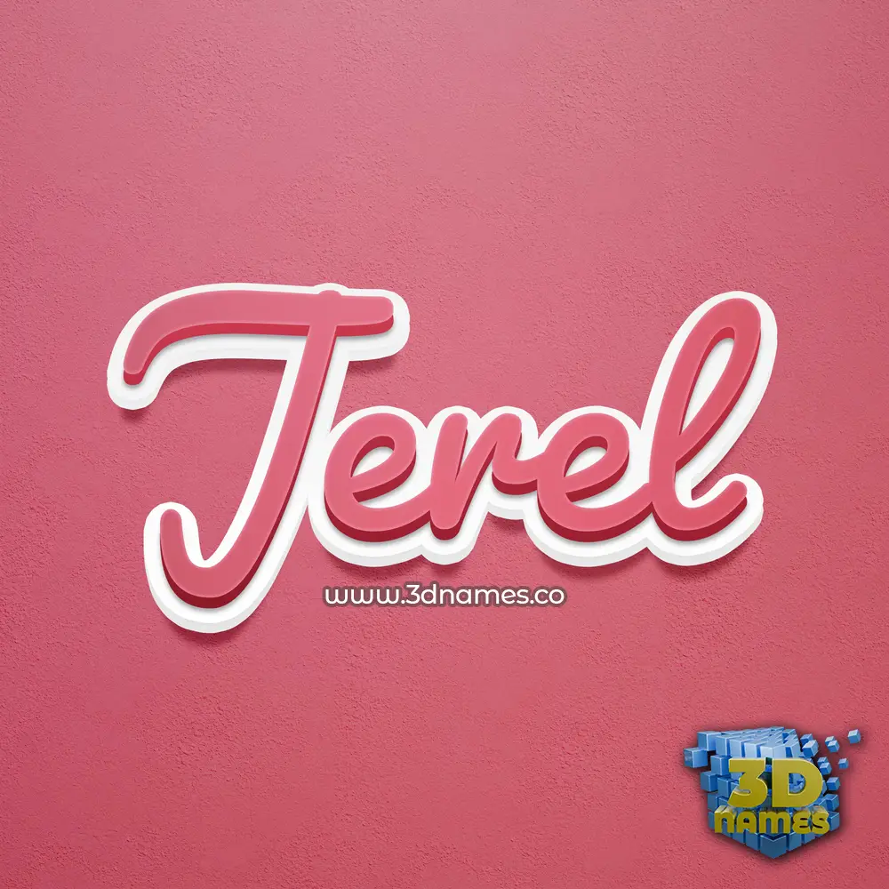 jerel in Red Scribble style - 3D name wallpaper jerel in Red Scribble style - 3D name wallpaper
