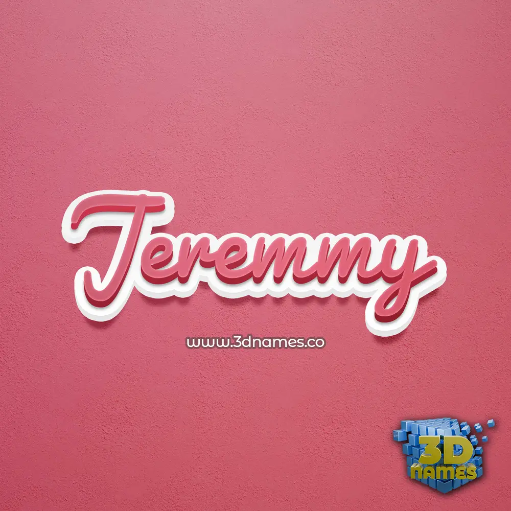 jeremmy in Red Scribble style - 3D name wallpaper jeremmy in Red Scribble style - 3D name wallpaper