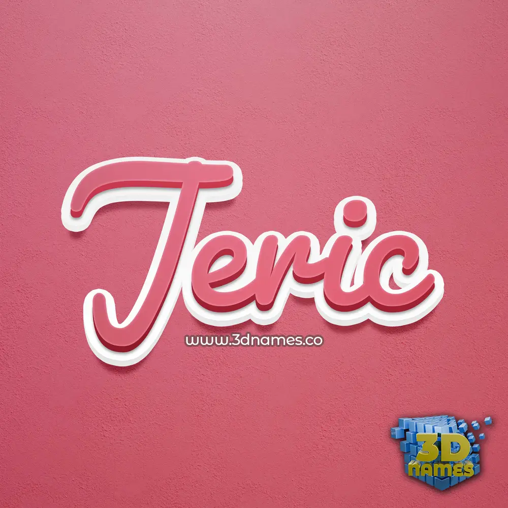 jeric in Red Scribble style - 3D name wallpaper jeric in Red Scribble style - 3D name wallpaper