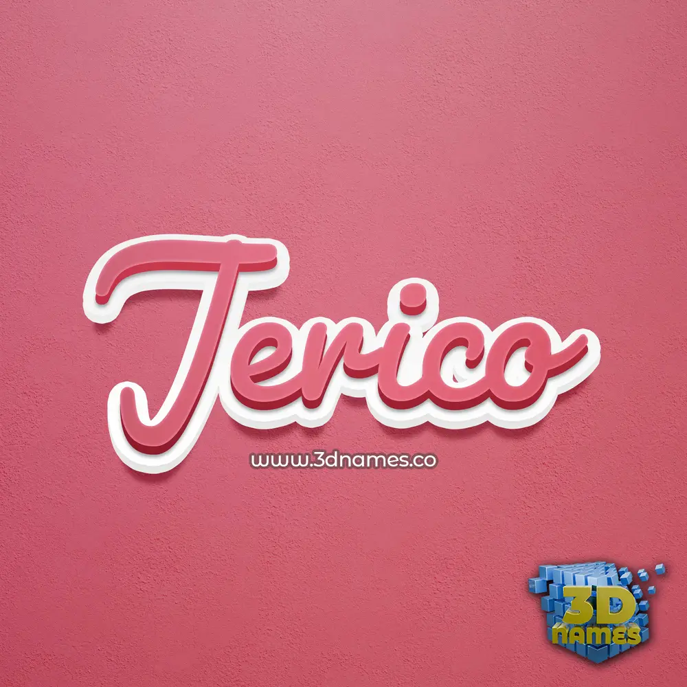 jerico in Red Scribble style - 3D name wallpaper jerico in Red Scribble style - 3D name wallpaper