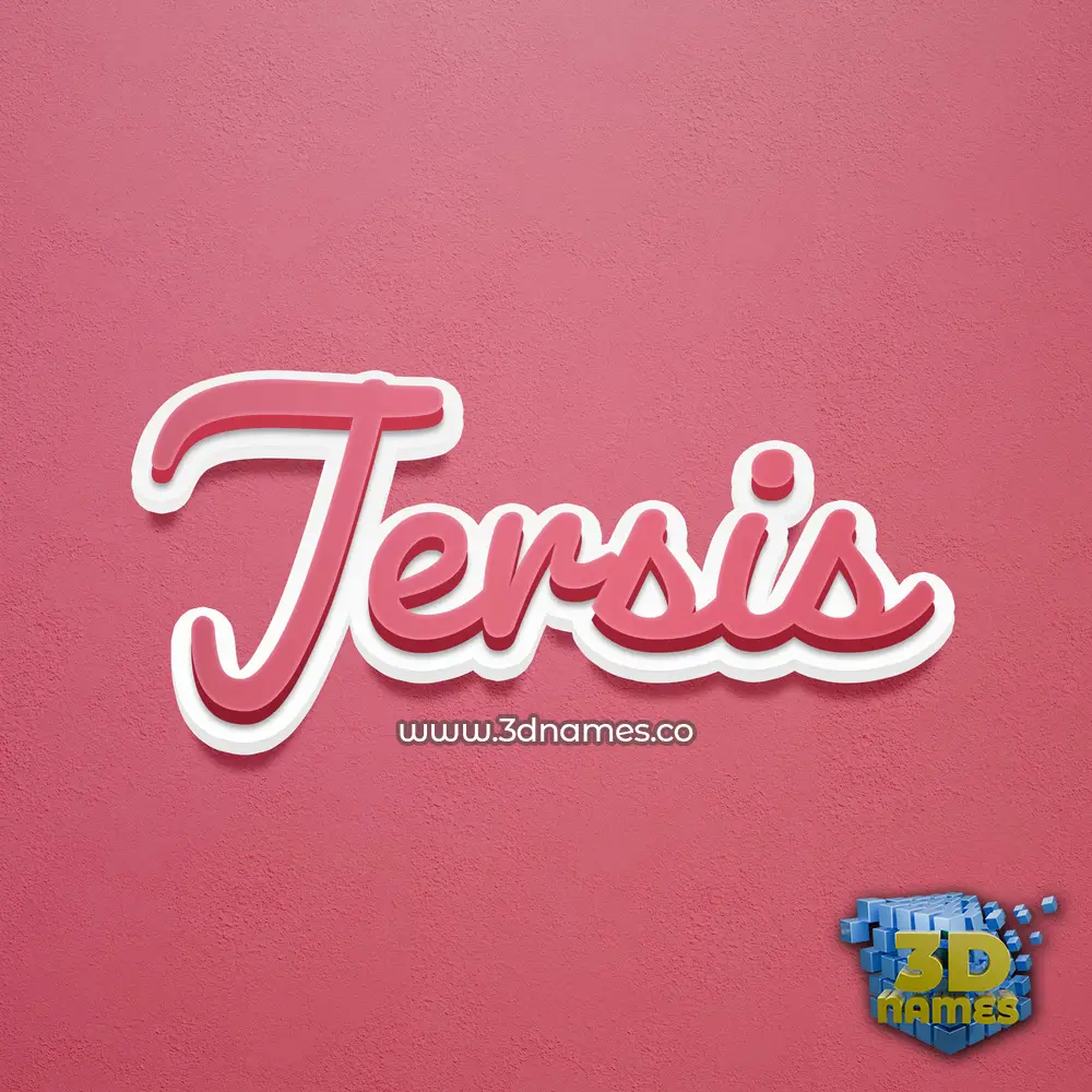 jersis in Red Scribble style - 3D name wallpaper jersis in Red Scribble style - 3D name wallpaper