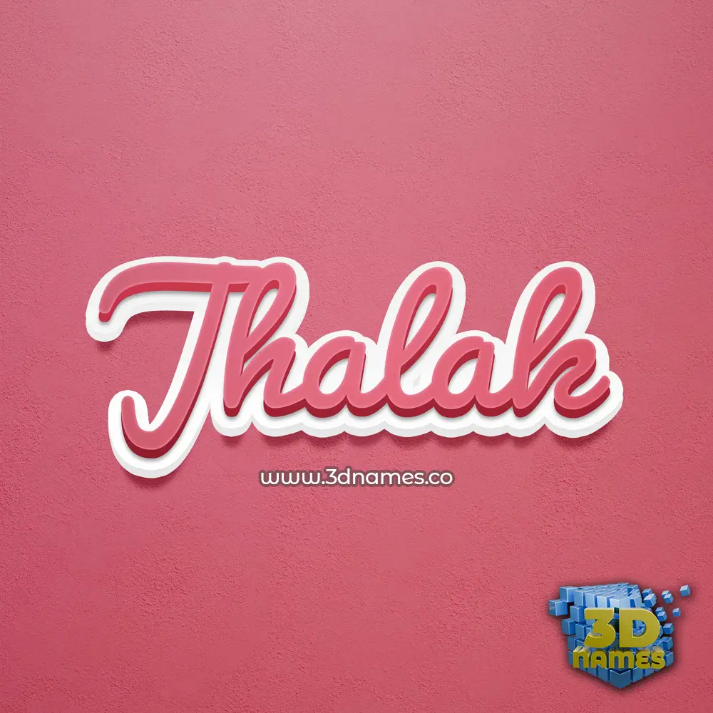 jhalak in Red Scribble style - 3D name wallpaper