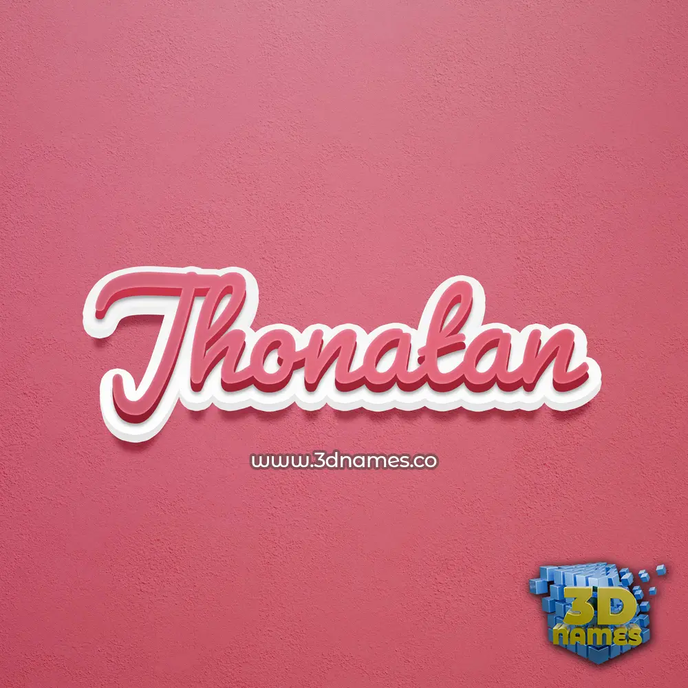 jhonatan in Red Scribble style - 3D name wallpaper