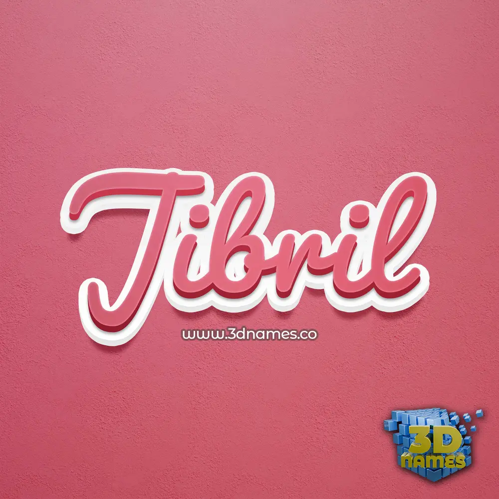 jibril in Red Scribble style - 3D name wallpaper jibril in Red Scribble style - 3D name wallpaper