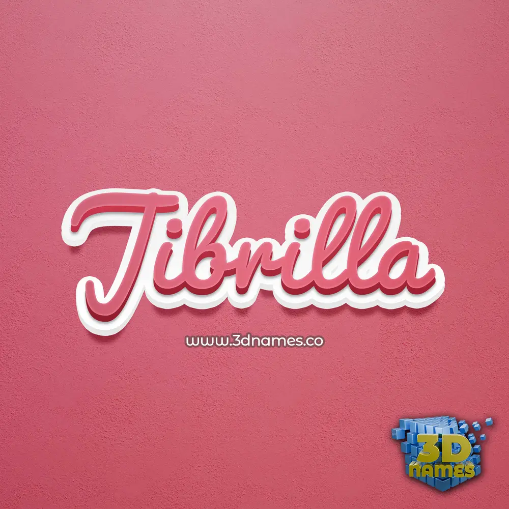 jibrilla in Red Scribble style - 3D name wallpaper jibrilla in Red Scribble style - 3D name wallpaper