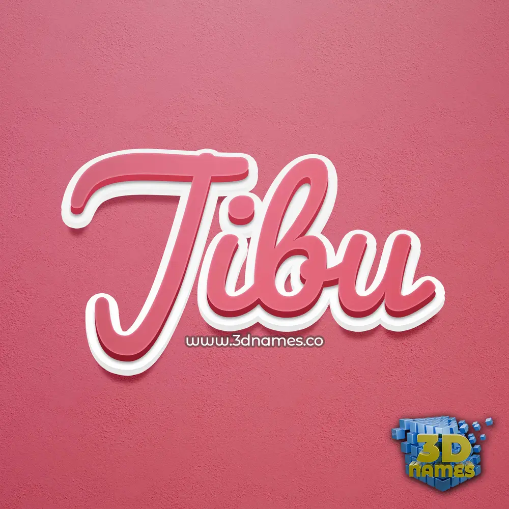 jibu in Red Scribble style - 3D name wallpaper jibu in Red Scribble style - 3D name wallpaper